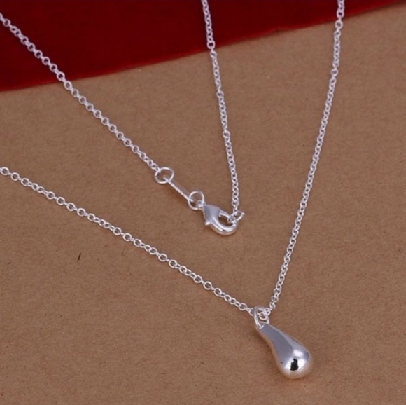 Sterling Silver Teardrop Jewelry Set - Picture 2 of 8